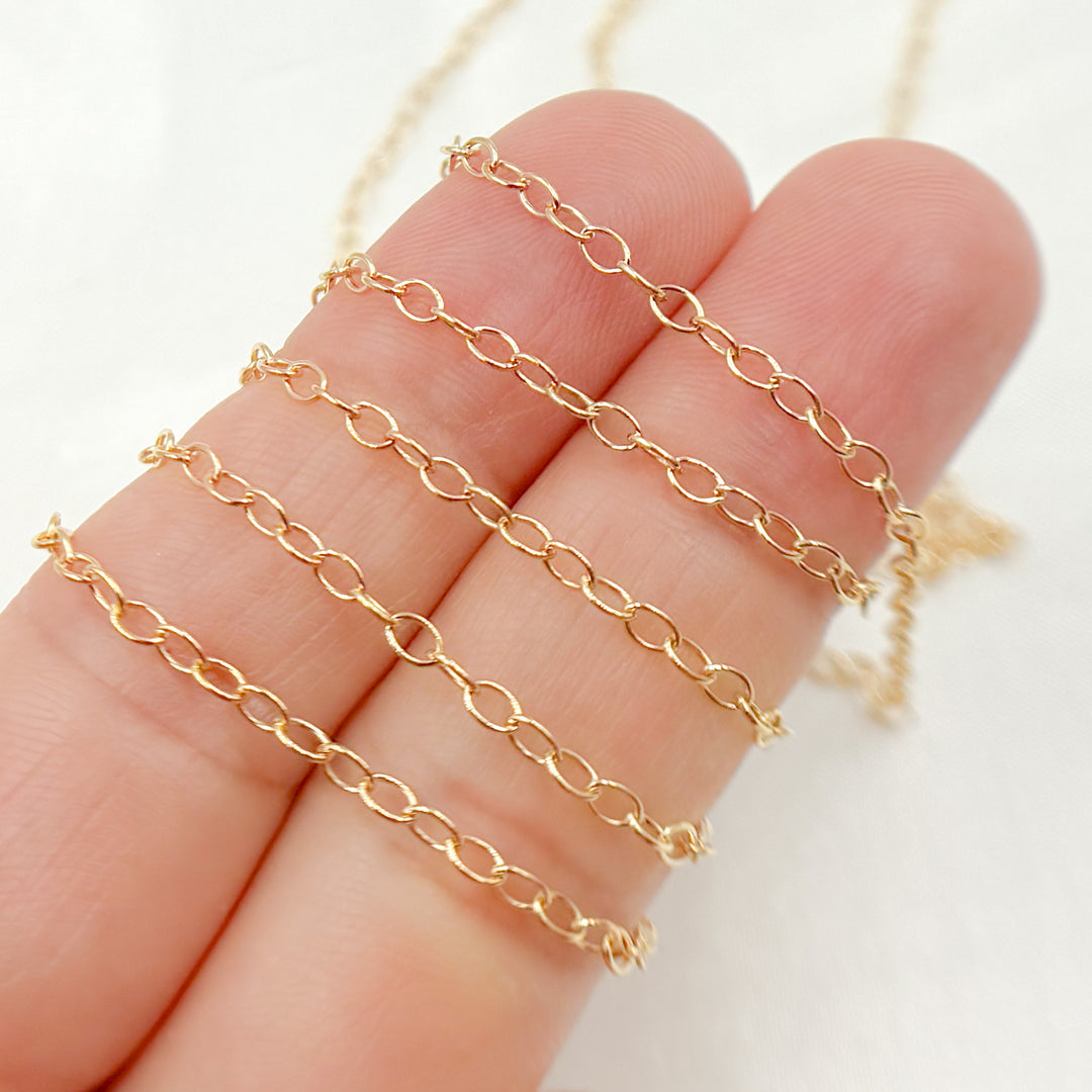 1512GF. 14K Gold-Filled Smooth Cable Chain