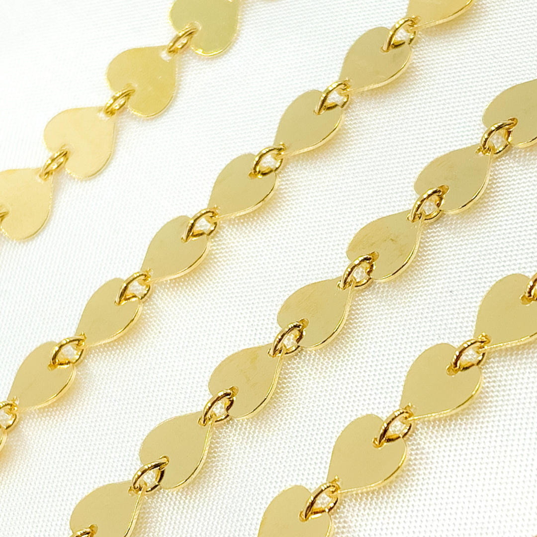Gold Plated 925 Sterling Silver Heart Chains