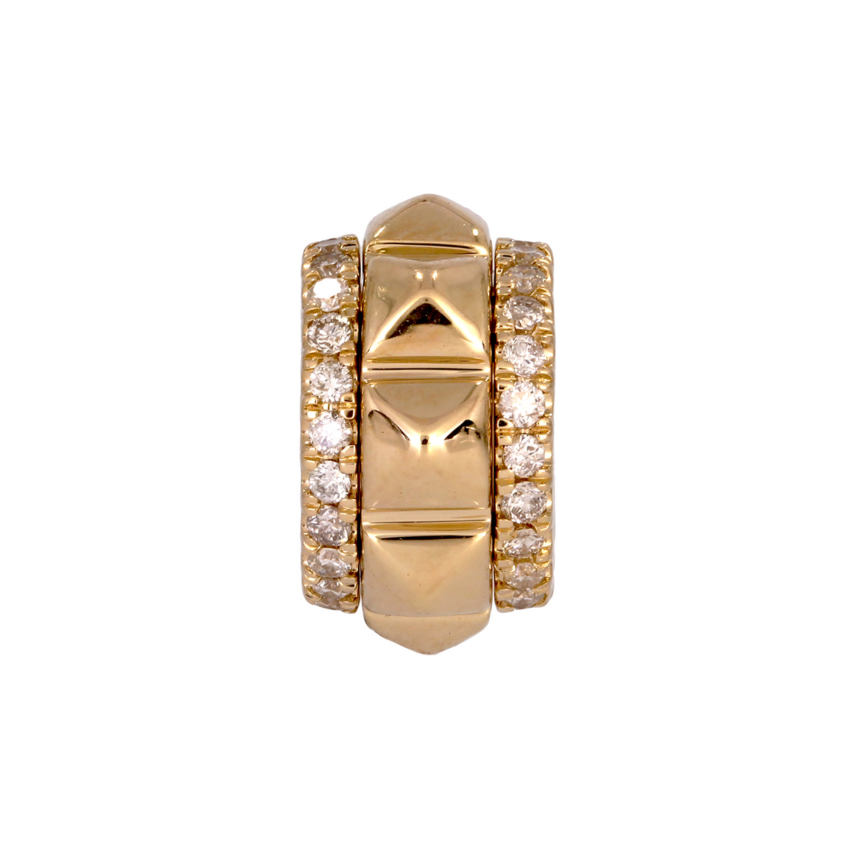 14K Solid Gold Fancy Ring Charm