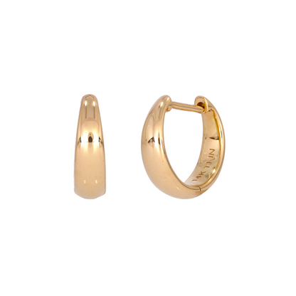 14K Solid Gold Huggies