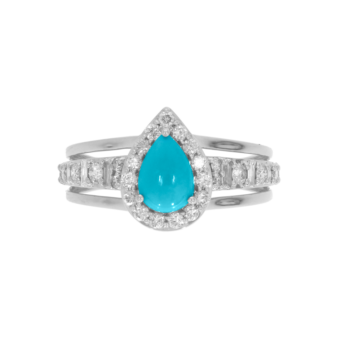 CR97174. 14K Solid Gold Diamond and Gemstone Ring