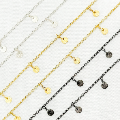 Disc Shape 4mm Dangle Wire Chain. 311D
