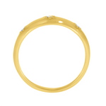 Load image into Gallery viewer, RAB01578. 14K Solid Yellow Gold Diamond Stars Ring