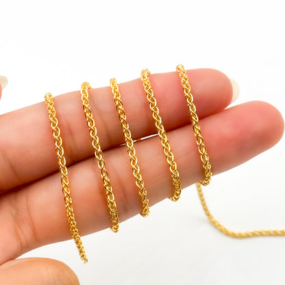 472GF. 14k Gold Filled Wheat Chain