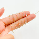 Load image into Gallery viewer, V289TT. 14k Gold Filled Chain and 3 Sterling Silver Beads in Between
