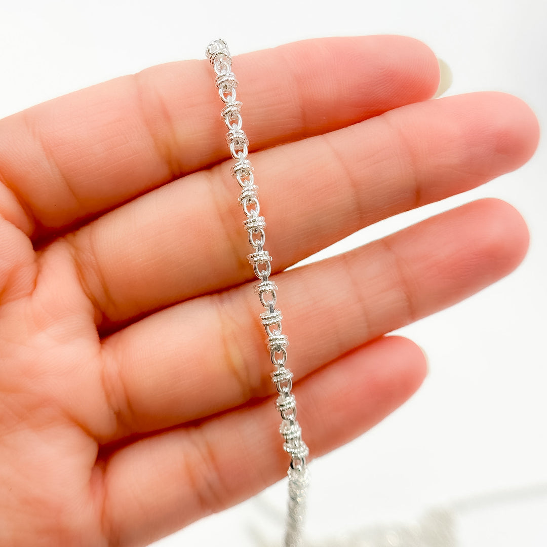 Z121SS. Sterling Silver Fancy Cable Chain