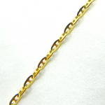 Load image into Gallery viewer, 028FLP1L4L024byFt. 14K Gold Flat Marina Link Chain
