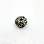 Load image into Gallery viewer, DC829. Diamond Sterling Silver Round Bead
