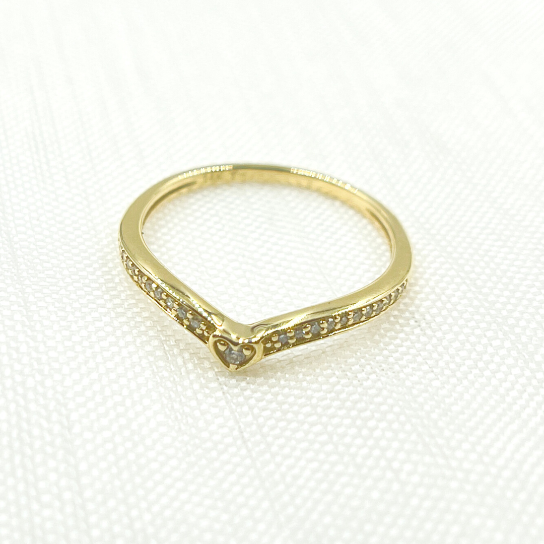 14K Solid Gold Diamond Ring. RAA01229