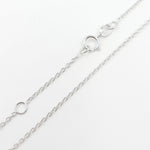 Load image into Gallery viewer, 020R01LGJ051WG. 14k Solid White Gold Cable Chain with Extender
