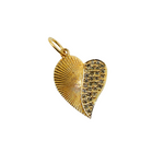 Load image into Gallery viewer, 14K Gold with Diamonds Heart Shape Charm. GDP57
