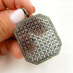 Load image into Gallery viewer, DP158. Diamond Sterling Silver Rectangle Pendant
