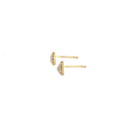 Load image into Gallery viewer, 14K Solid Gold and Diamonds Ray Earrings. GDT15
