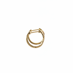 Load image into Gallery viewer, EHC57630. 14K Solid Gold Diamond Fancy Hoops