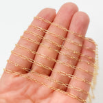 Load image into Gallery viewer, 161TDGF. 14k Gold Filled Smooth Long and Short Dapped Link Chain