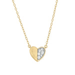 Load image into Gallery viewer, NFB72397. 14K Solid Gold Diamond Heart Necklace