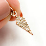 Load image into Gallery viewer, DC702. Diamond Sterling Silver Mini Arrow Head Charm
