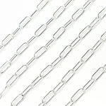 Load image into Gallery viewer, Y138SS. Sterling Silver Round Paperclip Necklace.. Sterling Silver Round Paperclip Necklace
