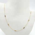 Load image into Gallery viewer, NKSET399. 14k Solid Yellow Gold Infinity Link Necklace