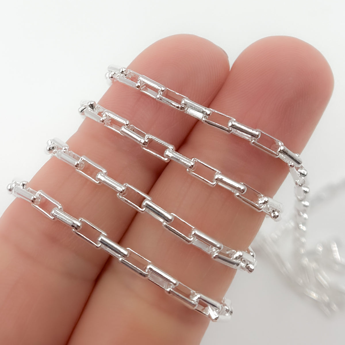 Buy Sterling Silver Box Link Chain