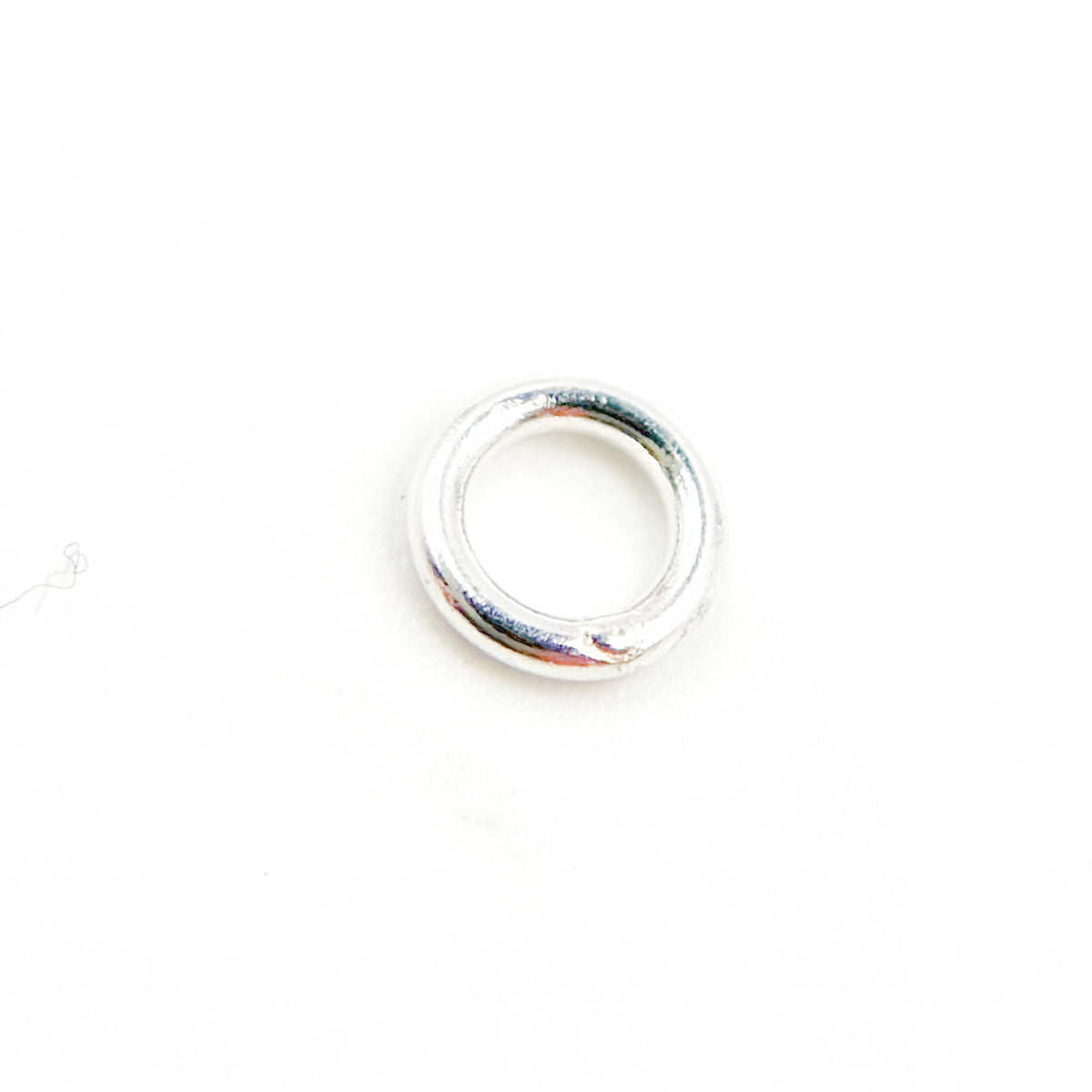White Sterling Silver Close Jump Rings