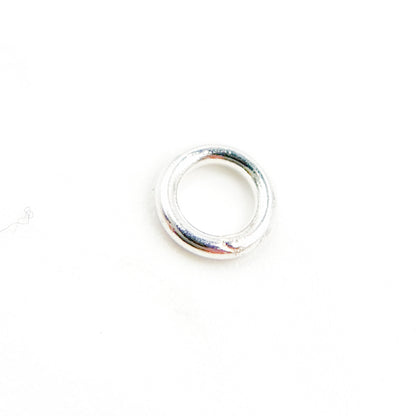 White Sterling Silver Close Jump Rings