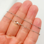 Load image into Gallery viewer, Z36OXNecklace. Oxidized Sterling Silver Cube Satellite Necklace

