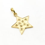 Load image into Gallery viewer, DP776. Diamond Sterling Silver Star Pendant
