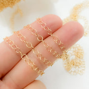 678GF. 14K Gold Filled Round Link Chain