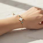 Load image into Gallery viewer, BFB60917PL. 14K Solid Gold Diamond and Gemstone Bracelet