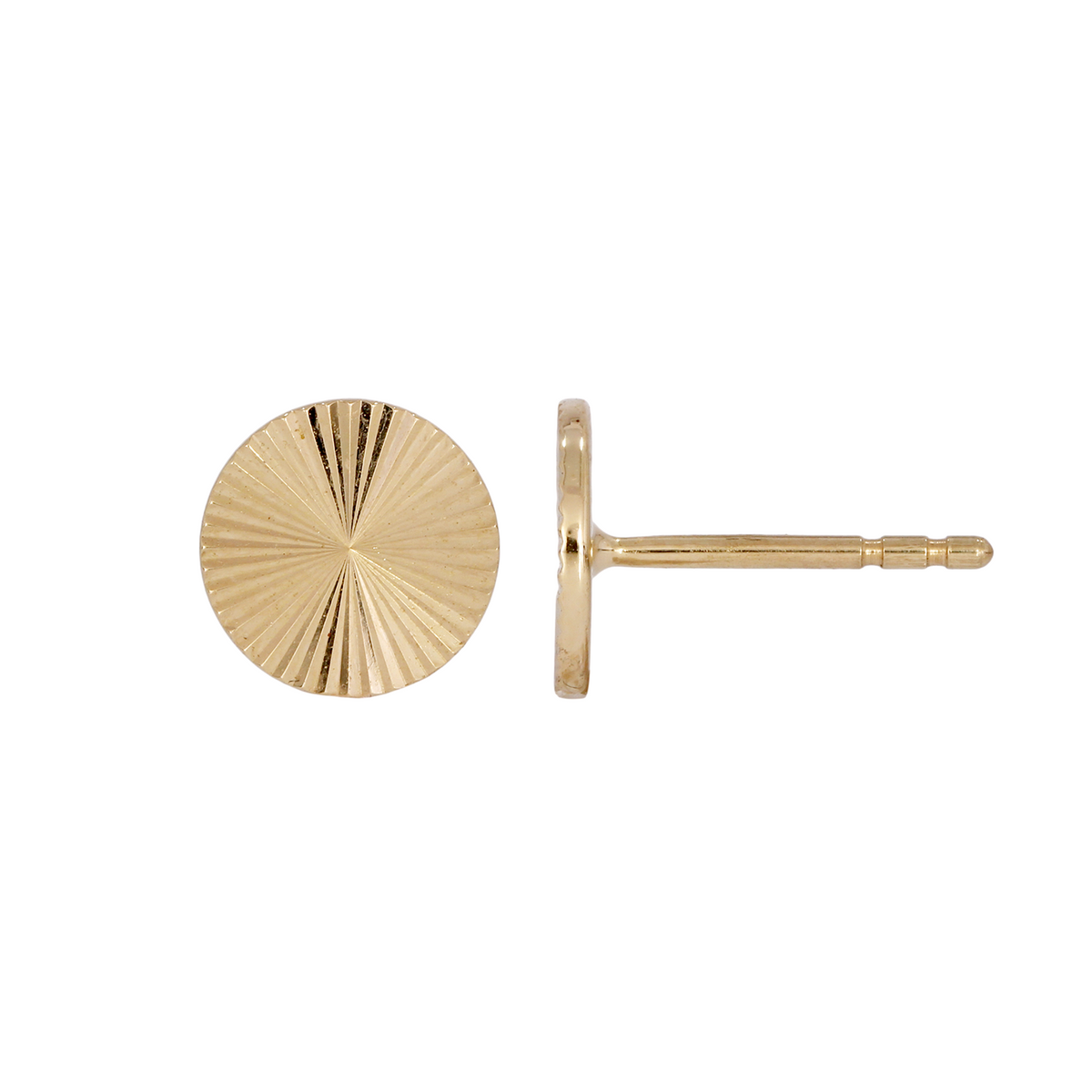 Shop 14K Solid Gold Circle Stud Earrings