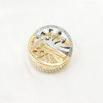 Load image into Gallery viewer, 14K Solid Yellow and White Gold Charm. 333YW
