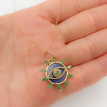 Load image into Gallery viewer, Gold Eye Pendants