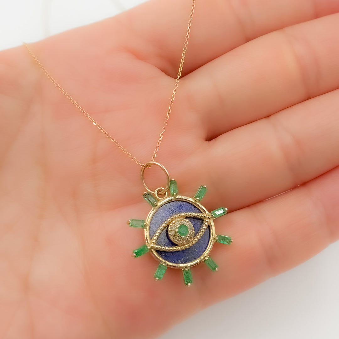 Gold Eye Pendants