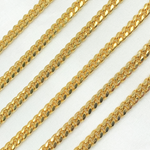 Load image into Gallery viewer, X23GP. Gold Plated 925 Sterling Silver Curb Chain

