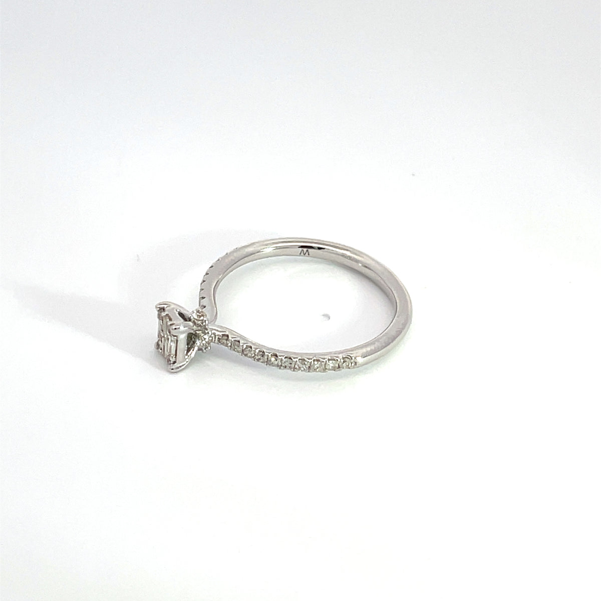 14K Solid Gold Diamond Ring.