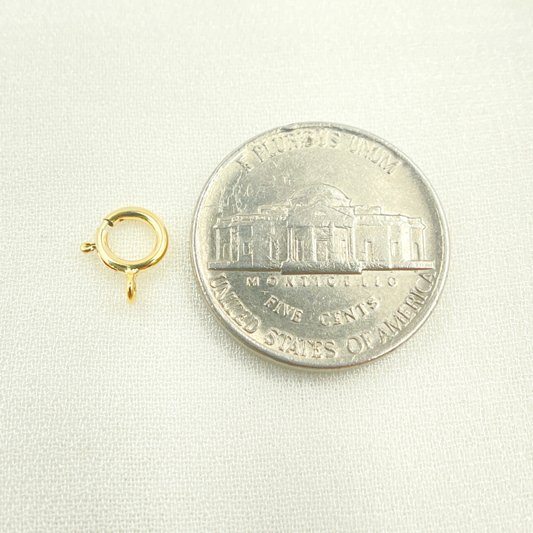 SRC2-14K.14K Solid Gold Spring Ring 6mm.