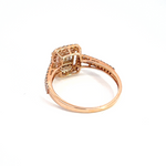 Load image into Gallery viewer, Black Rhodium Sterling Silver With Gold and Diamond Rhomb