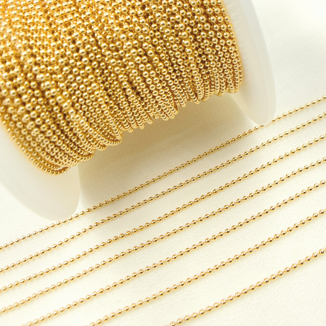 1.5MMBCGF. 14K Gold Filled Ball Chain