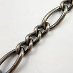 Load image into Gallery viewer, 5031COX. Oxidized Sterling Silver Smooth Figaro Chain
