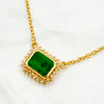 Load image into Gallery viewer, 14K Solid Gold Diamond and Gemstone Necklace. CN96104EM
