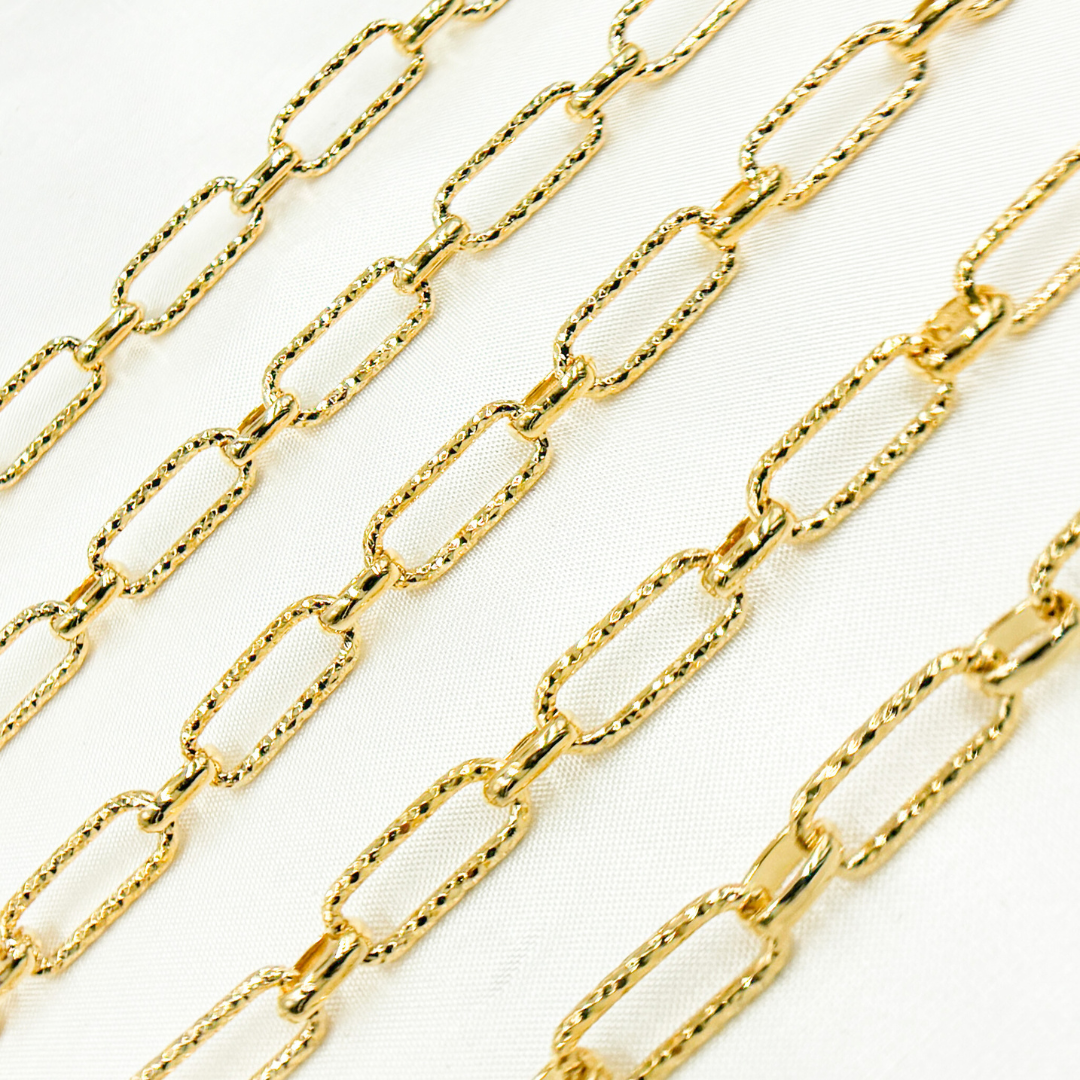 Gold Plated 925 Sterling Silver Paperclip Chain