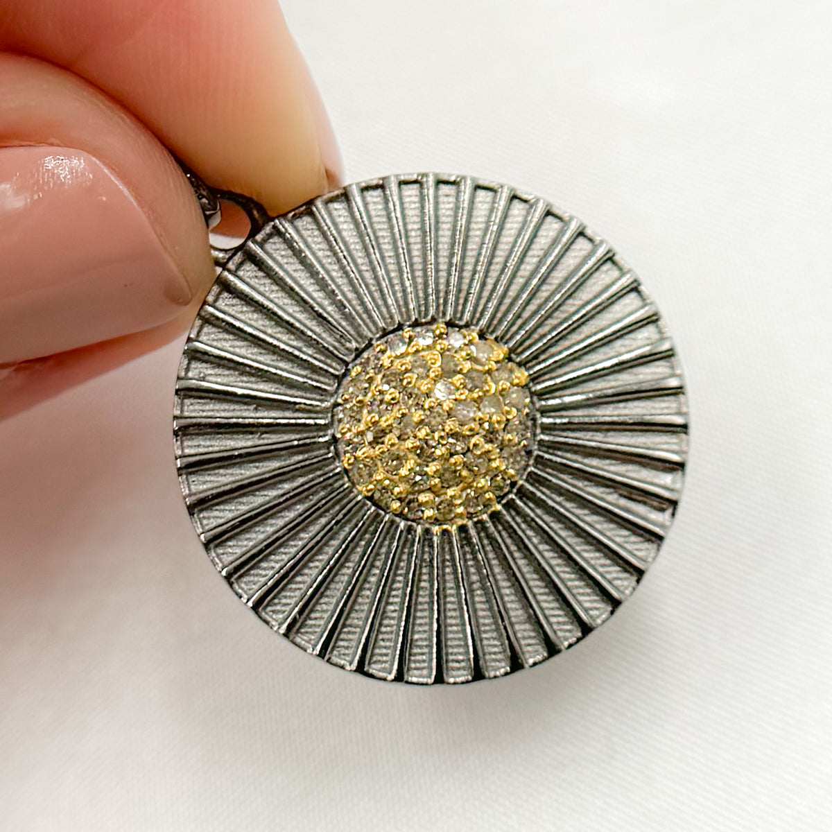 Silver Round Pendant