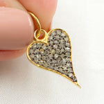 Load image into Gallery viewer, DC137. Diamond Sterling Silver Heart Pendant
