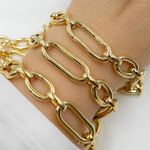 Load image into Gallery viewer, 925 Sterling Silver Smooth Long &amp; Short Links Chain