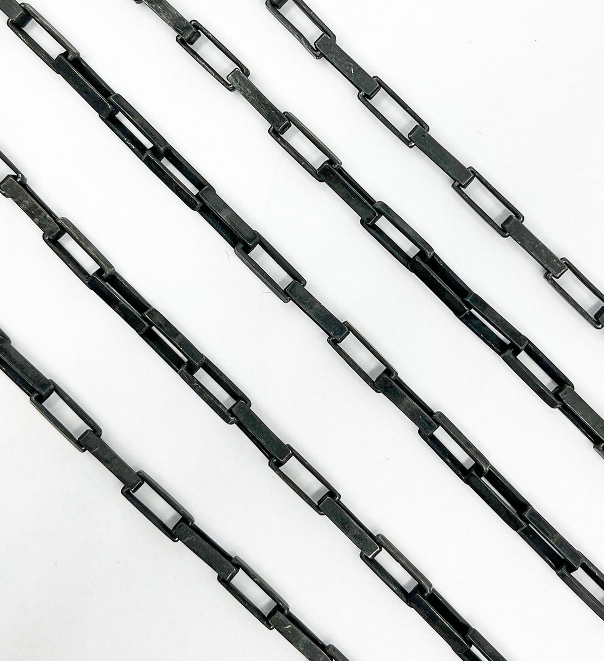 Matt Sterling Silver Box Link Chains