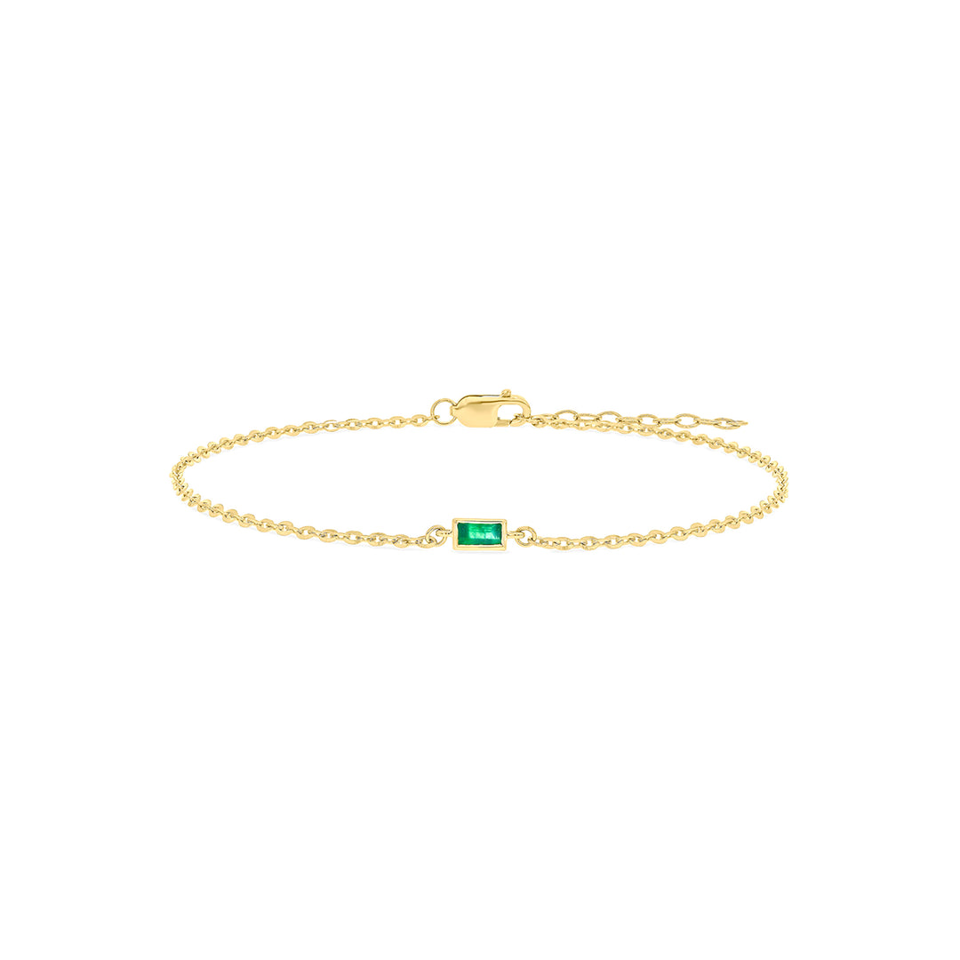 CB96328. 14k Solid Gold Gemstone Bracelet