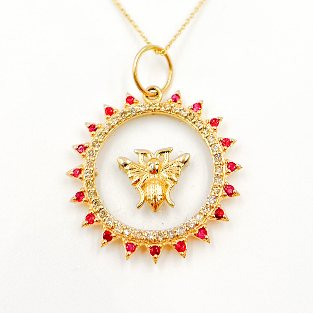 Shop Now 14K Gold Fly Round Pendant