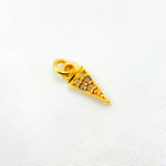 Load image into Gallery viewer, DC351. Diamond Silver Mini Spike Charm
