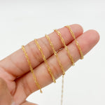 Load image into Gallery viewer, V316GF. 14K Gold Filled Twisted Singapore Unfinished Chain